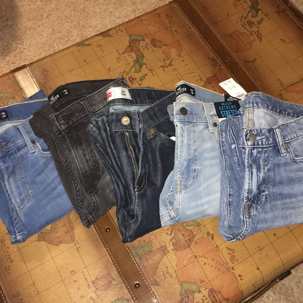 5 pair mens jeans in great condition,one new w/tag
